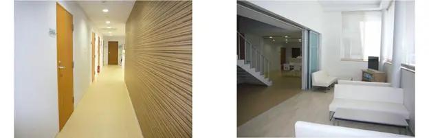 各個室と交流ホールの写真